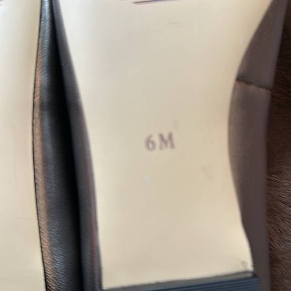 NWOB TALBOTS Ryan Quilted Metallic Silver Leather Flats Sz 6 - Picture 12 of 12